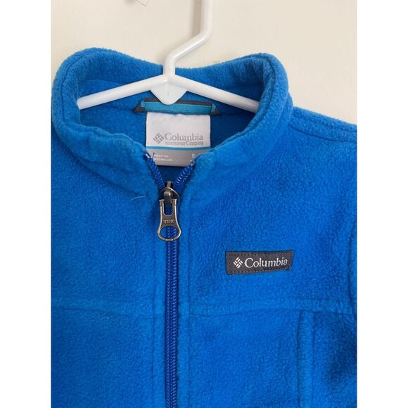 Columbia Fleece Steens Mountain Toddler Bright Indigo Blue Jacket - Picture 2 of 6
